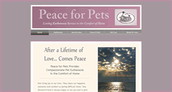 Desktop Screenshot of peaceforpets.net
