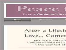 Tablet Screenshot of peaceforpets.net